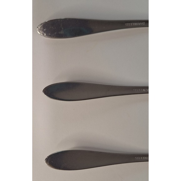 Lot Of 3 6 Inch Onieda Debonair Dinner Spoons Flatware Silverware - Picture 8 of 9